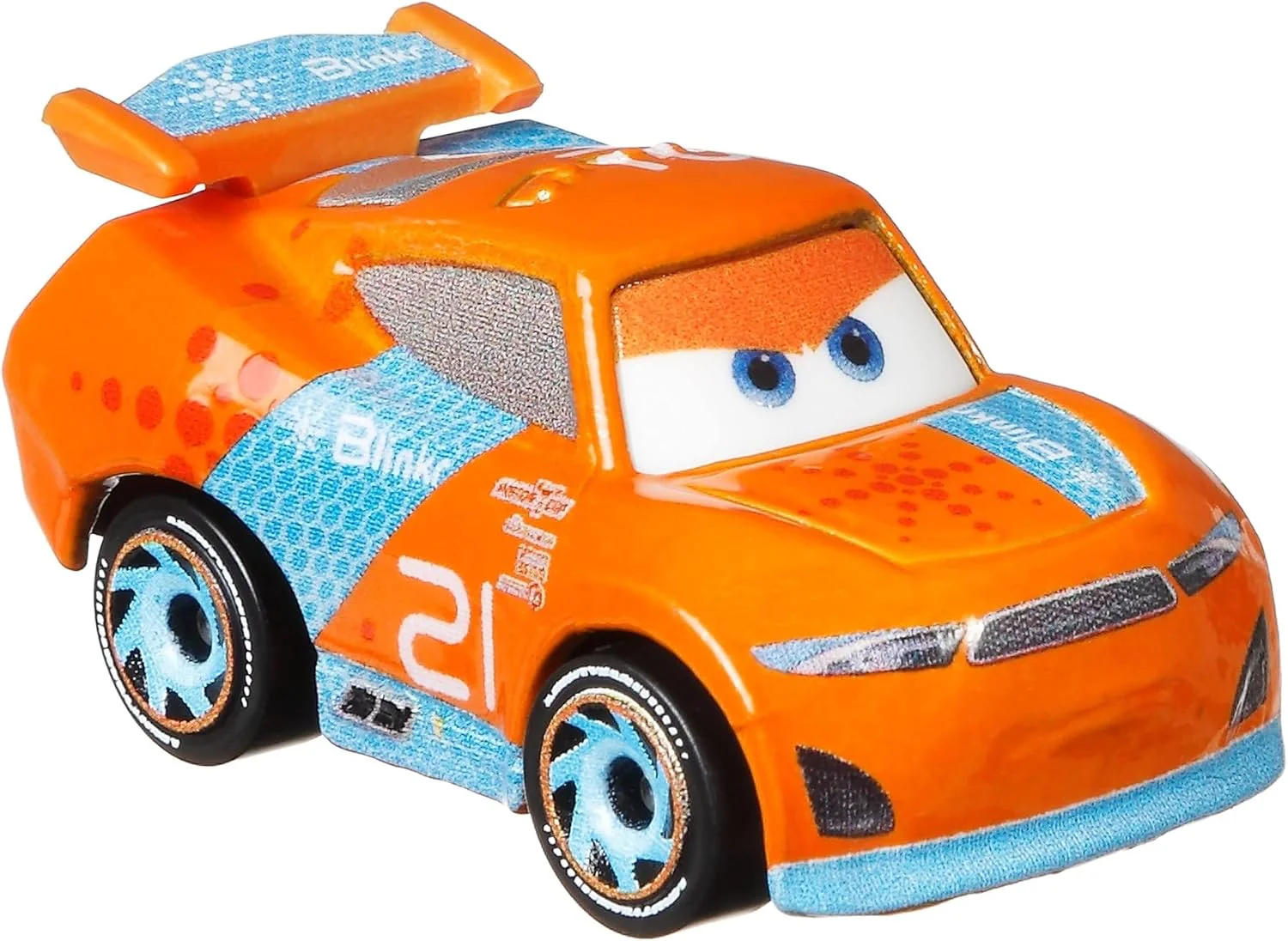 Disney Pixar Cars, Mini Racers Next Gen #21 Blinkr, Toy Vehicle for Kids Ages 3 and Up - Image 3