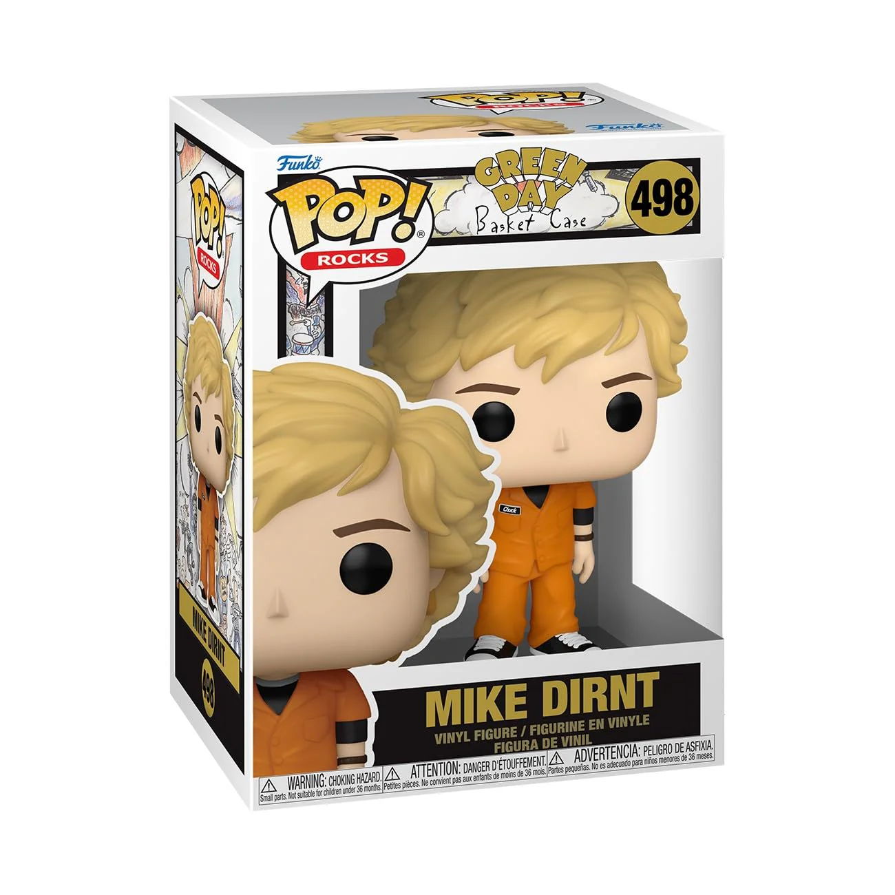 Funko POP! Rocks: Green Day - Mike Dirnt - Basket Case - Collectable Vinyl Figure - Gift Idea - Official Merchandise - Toys For Kids & Adults - Model Figure for Collectors and Display