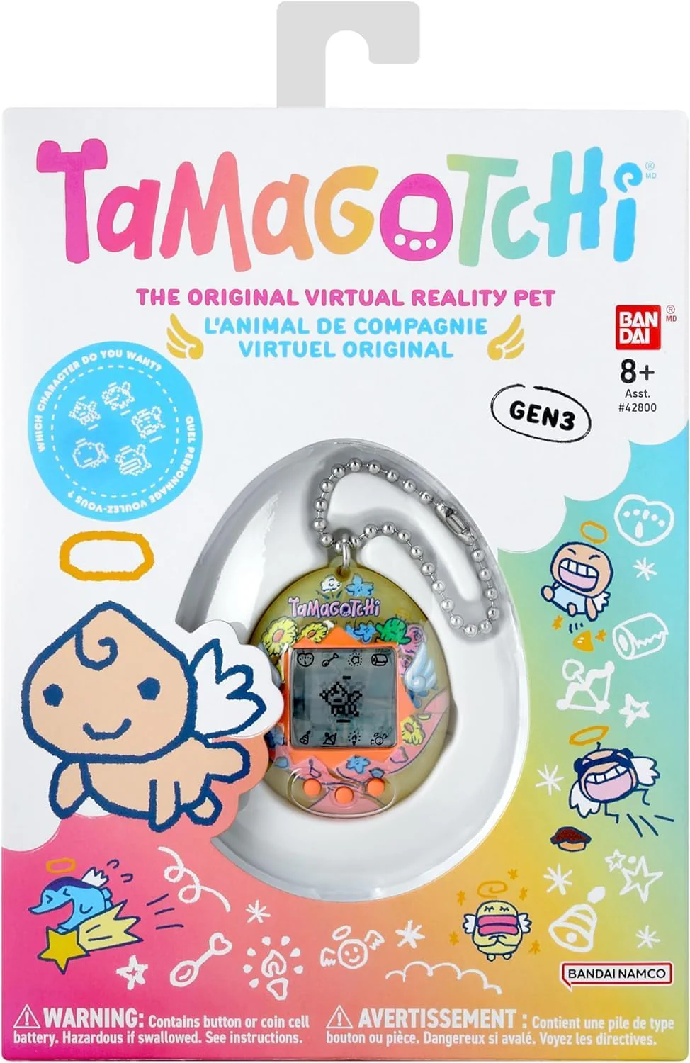 TAMAGOTCHI Bandai Original Angel Flower Bouquet Digital Pet | Nurture And Raise The Original Electronic Pet Japanese Kids Toys For Girls And Boys Make Great 90s Retro Gifts - Image 6