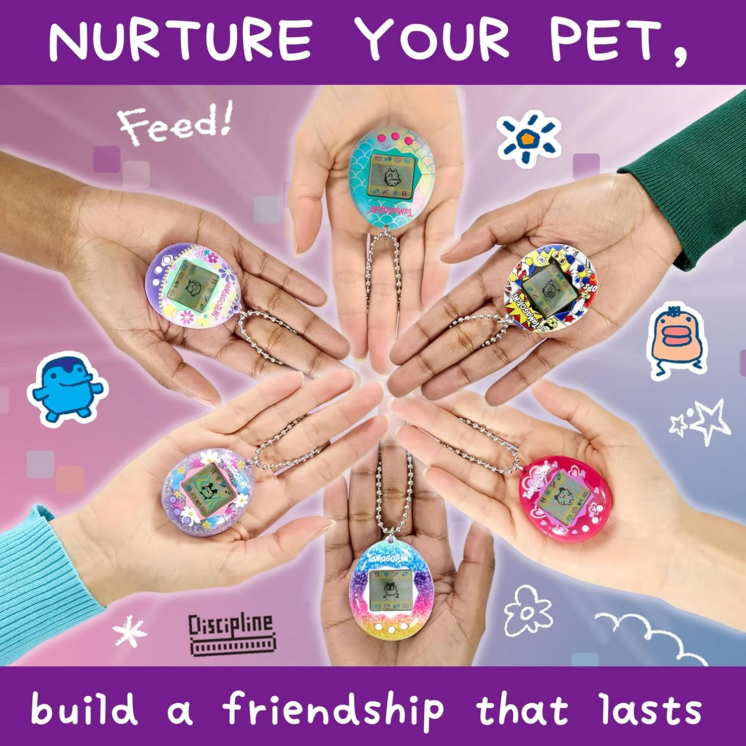 TAMAGOTCHI Bandai Original Caramel Nuts Digital Pet | Nurture And Raise The Original Electronic Pet Japanese Kids Toys For Girls And Boys Make Great 90s Retro Gifts - Image 5