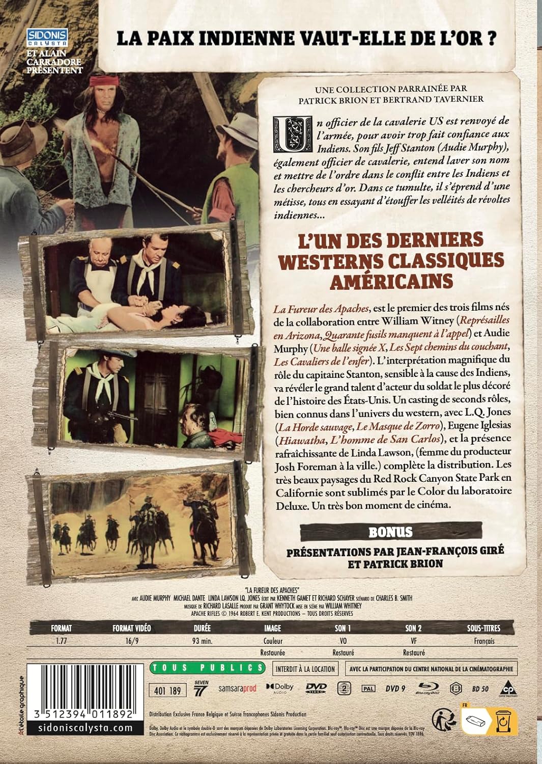 La Fureur Des Apaches+Blu-Ray - Image 5