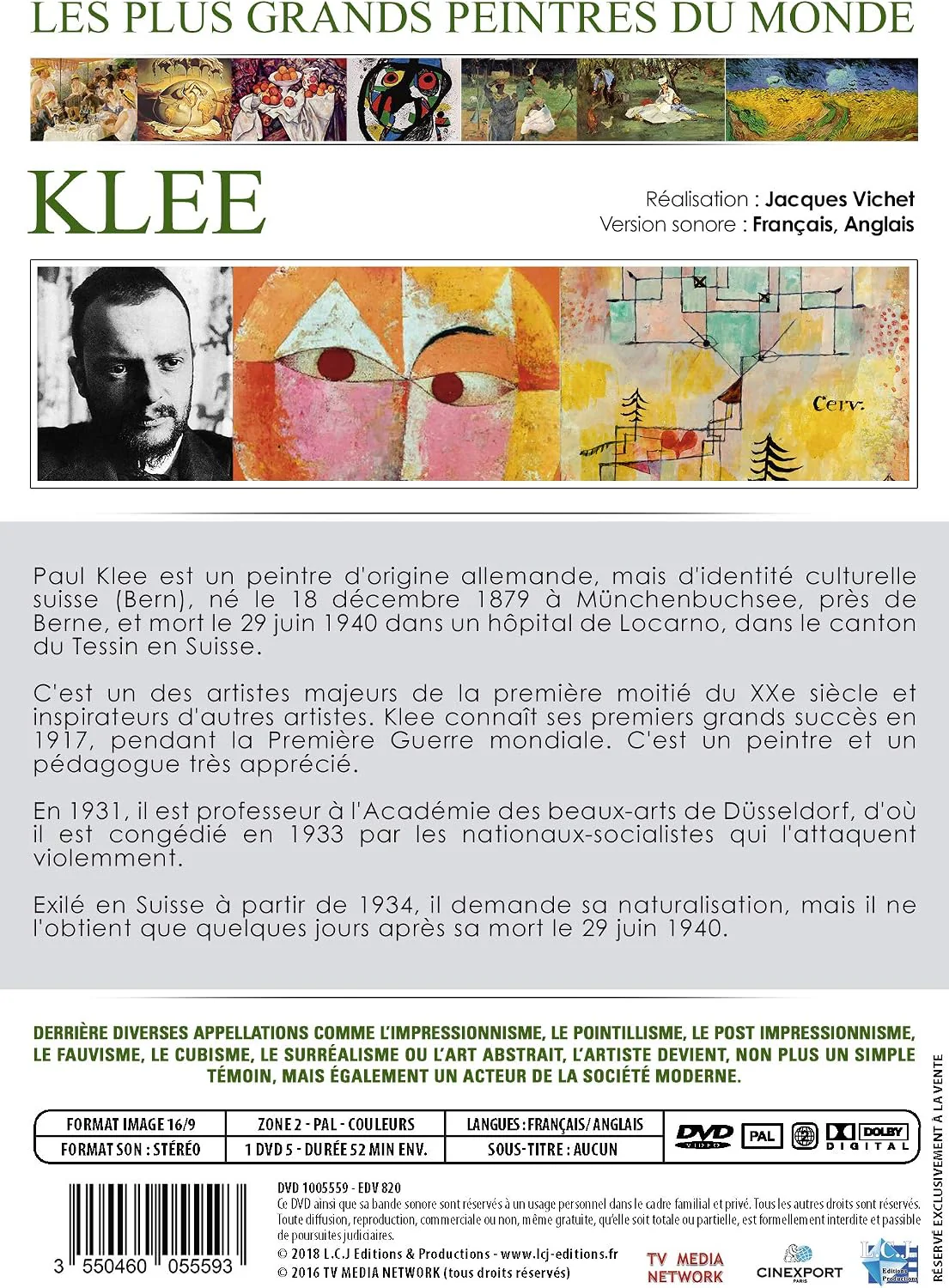 Les Plus Grands Peintres Du Monde Klee (Region 2) - Image 2
