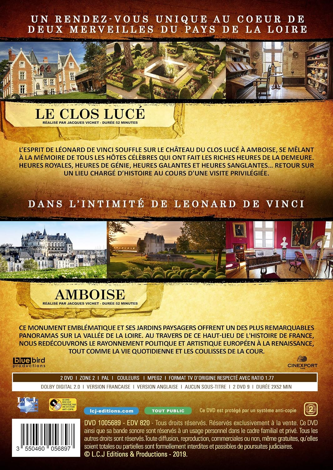 Coffret 500e anniversaire de léonard de vinci : le clos lucé amboise, la dernière demeure du maître - Image 2
