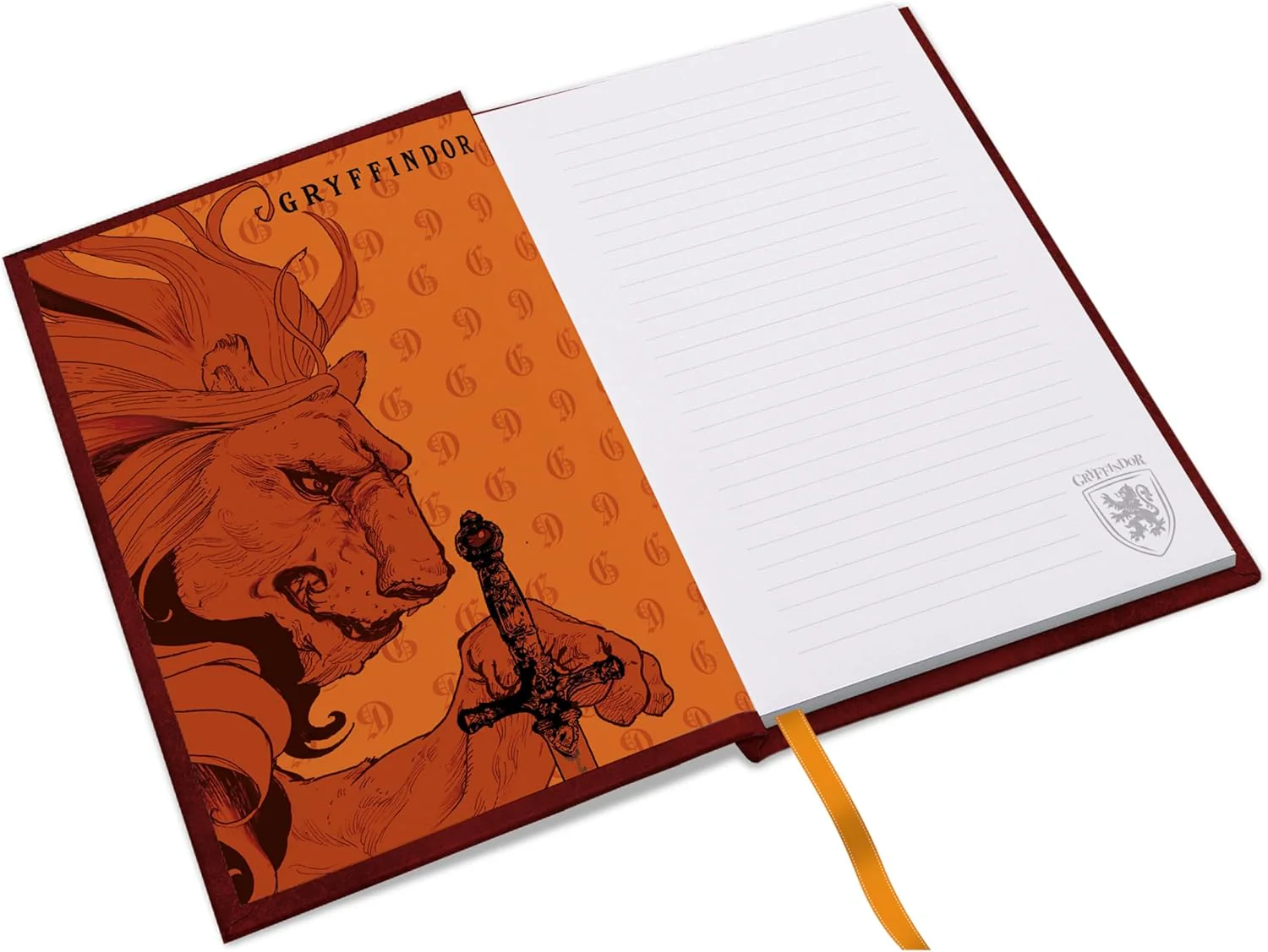 ABYSTYLE HARRY POTTER A5 Gryffindor Notebook - Official Merchandise - 120 Pages - A5 Size - Hardcover - House Crest Design - Image 4