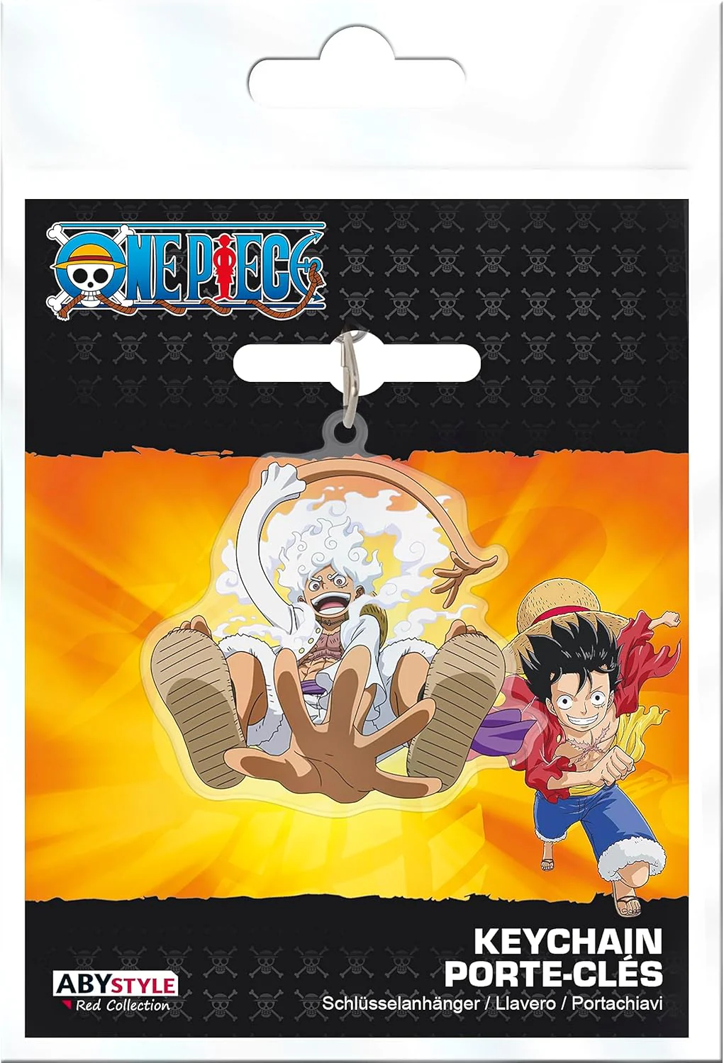 ABYSTYLE One Piece Gear 5th Acrylic Keyring, Pink - Image 4