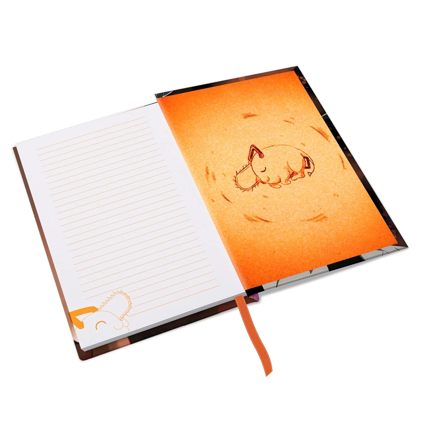 ABYSTYLE CHAINSAW MAN A5 Notebook - Official Product - A5 Size - Hardcover - Ruled Pages - Collector Design - Image 5