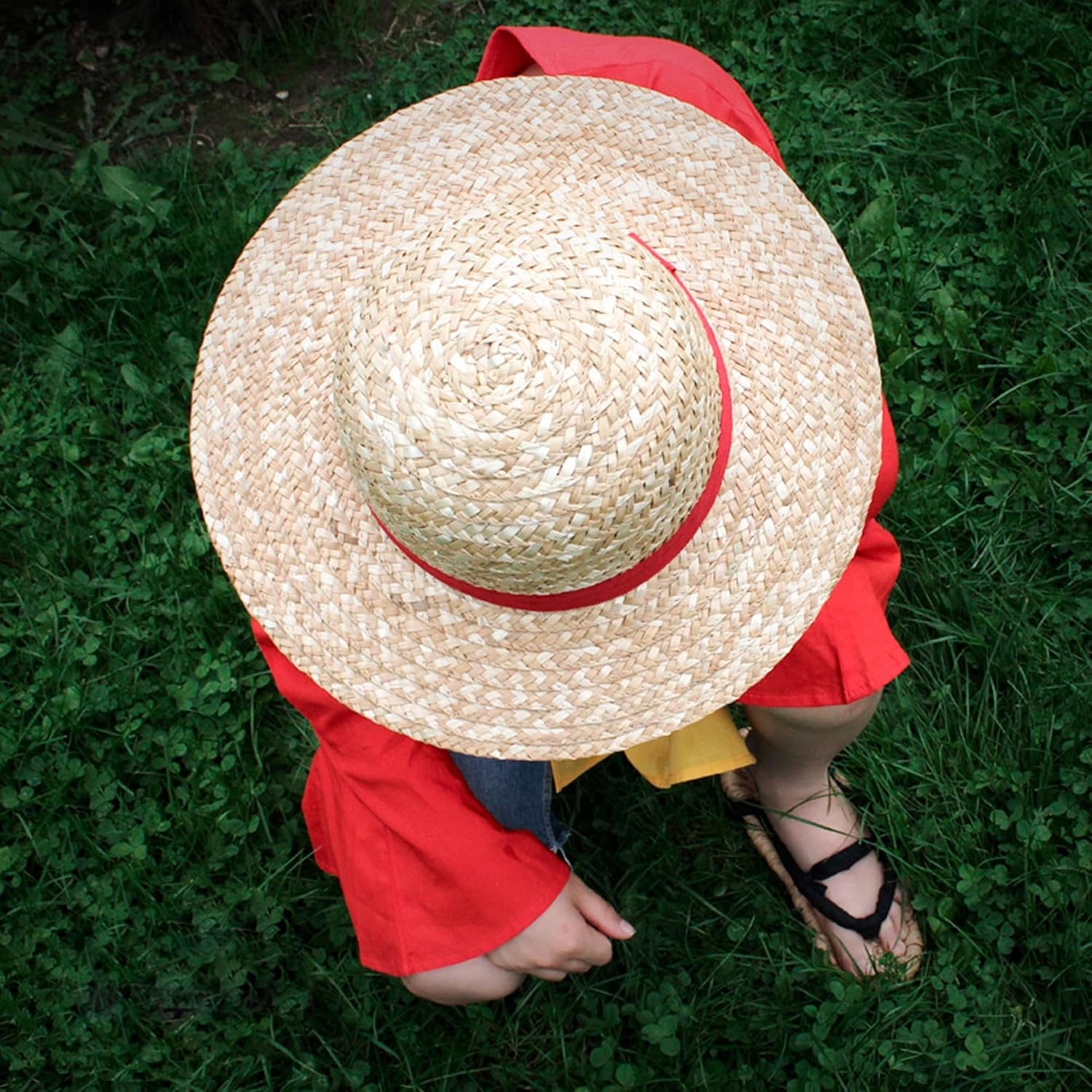 ABYSTYLE One Piece Luffy Straw Hat - Official Product - Adult Size - Pirate Cosplay Accessory - Iconic Headwear - Image 3