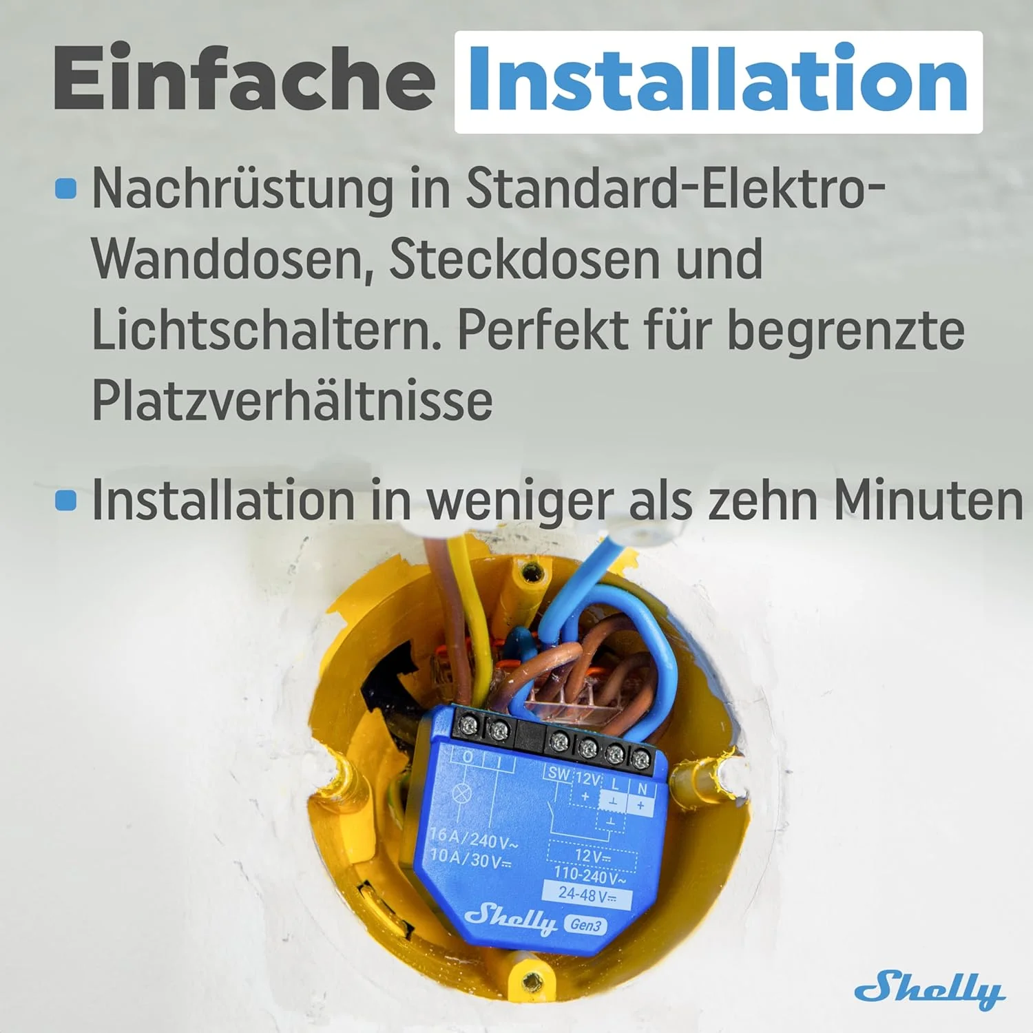 Shelly Relais ``1 Gen3 2er Pack`` max 16A - Image 5