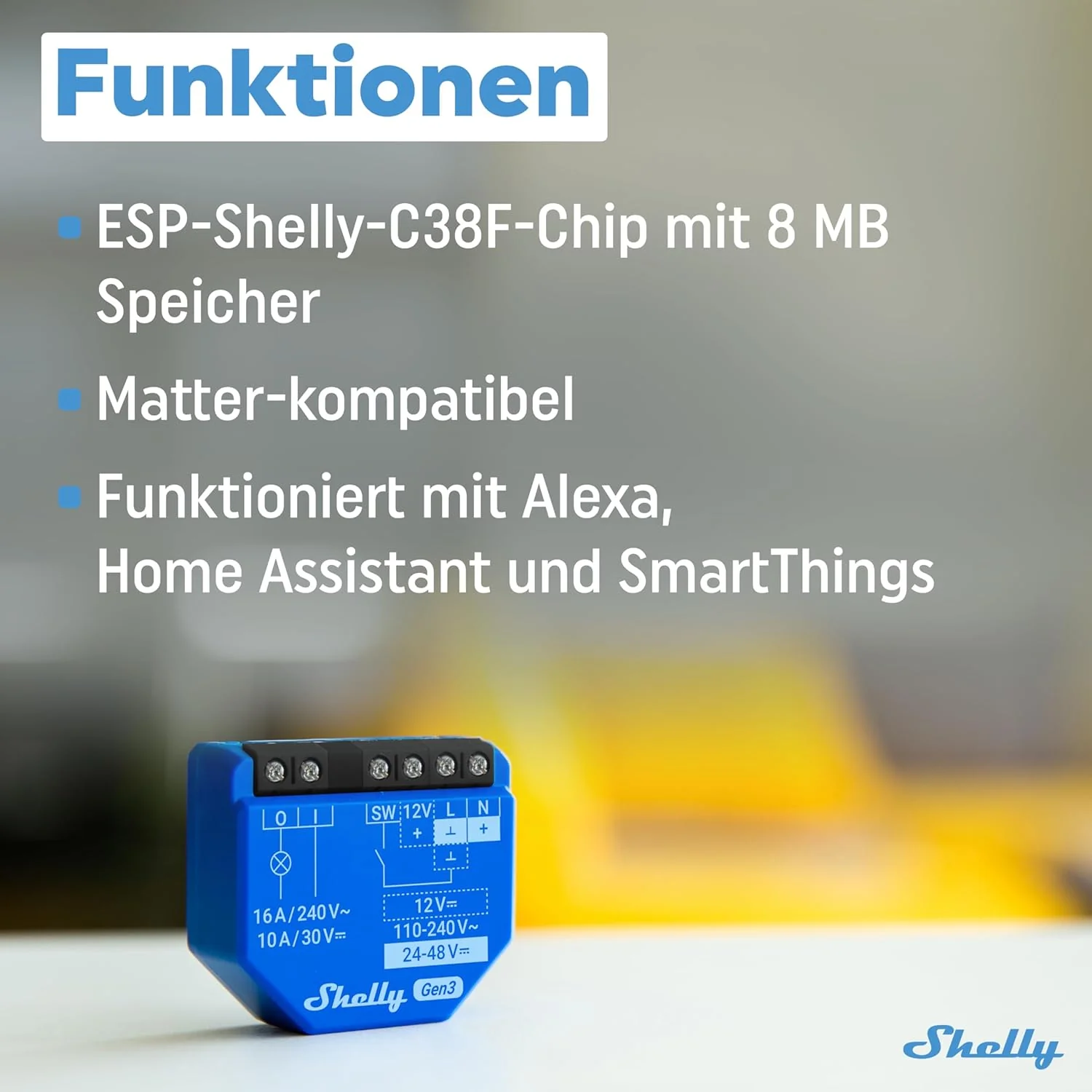 Shelly Relais ``1 Gen3 2er Pack`` max 16A - Image 7