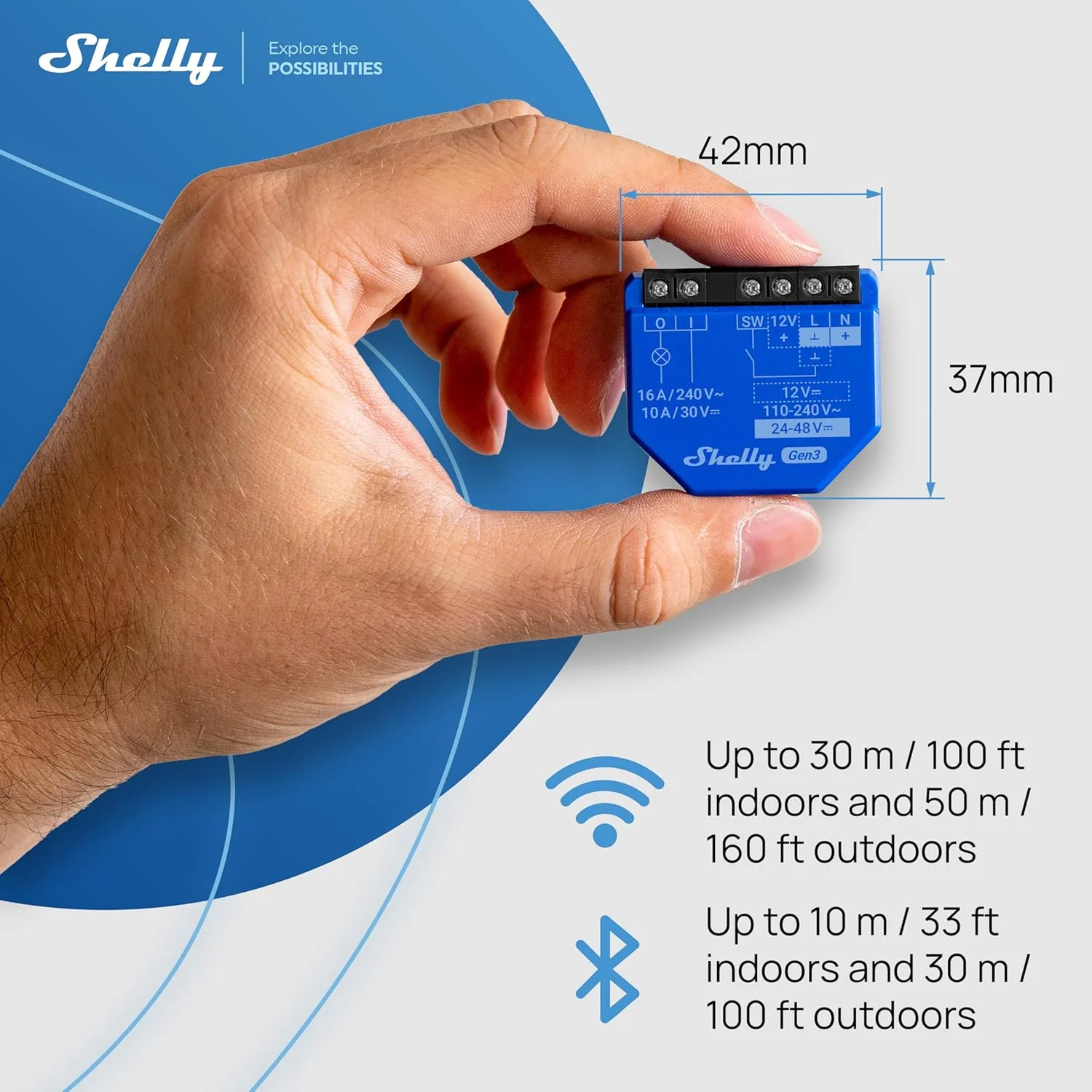 Shelly Relais ``1 Gen3 4er Pack`` max 16A - Image 2