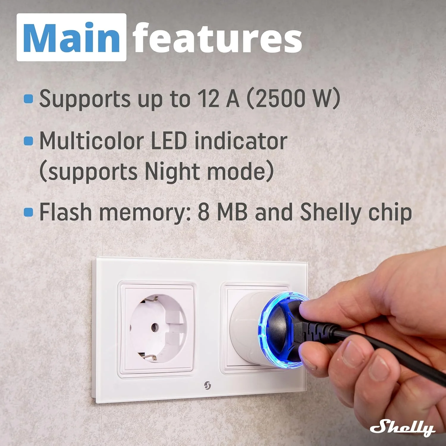 Smart Plug Shelly 85366990 Wi-Fi 230 V 10 A - Image 4