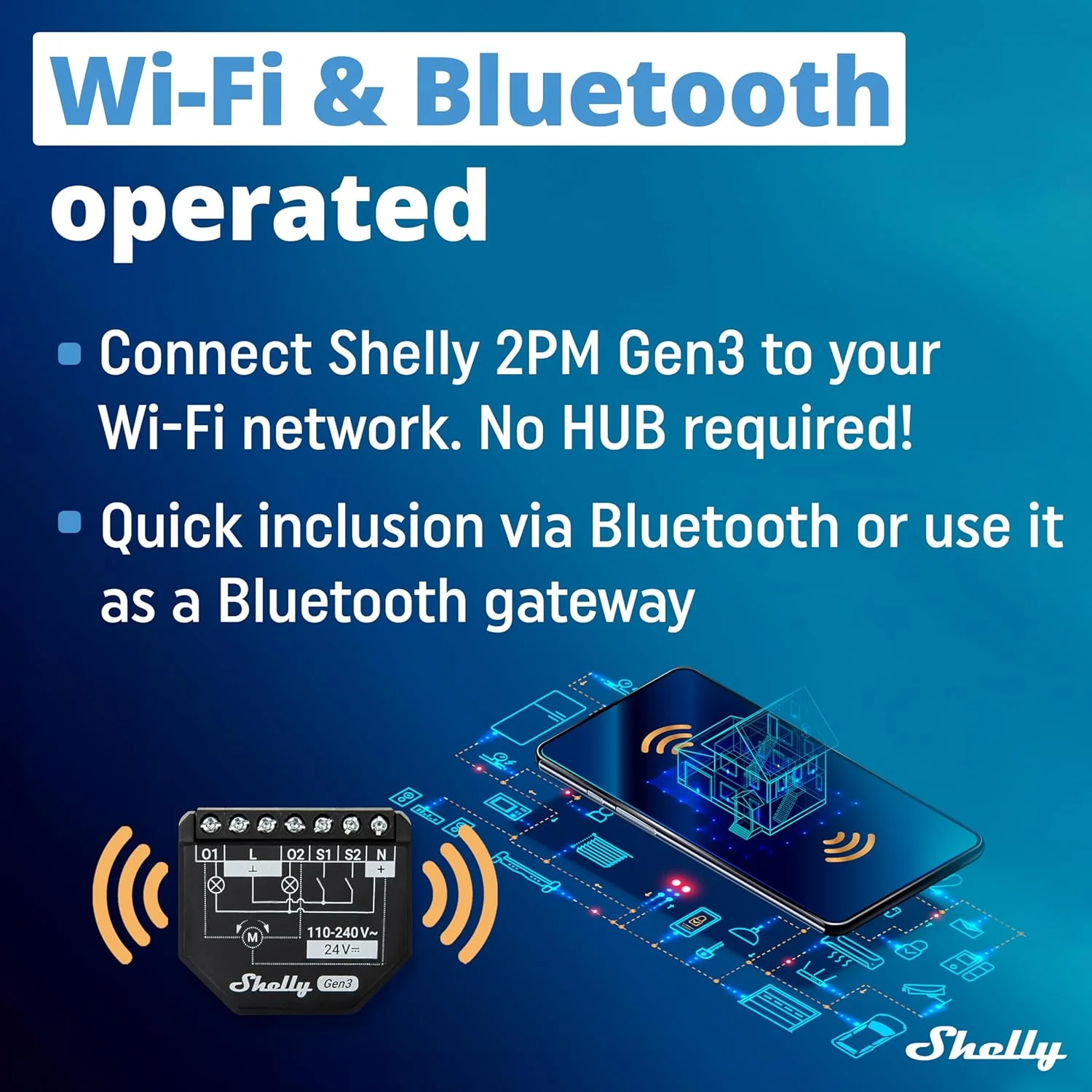 Shelly - 2Pm Gen3 (2-Pack)  Smart Wi-Fi Relay With Power Monitoring - Image 7