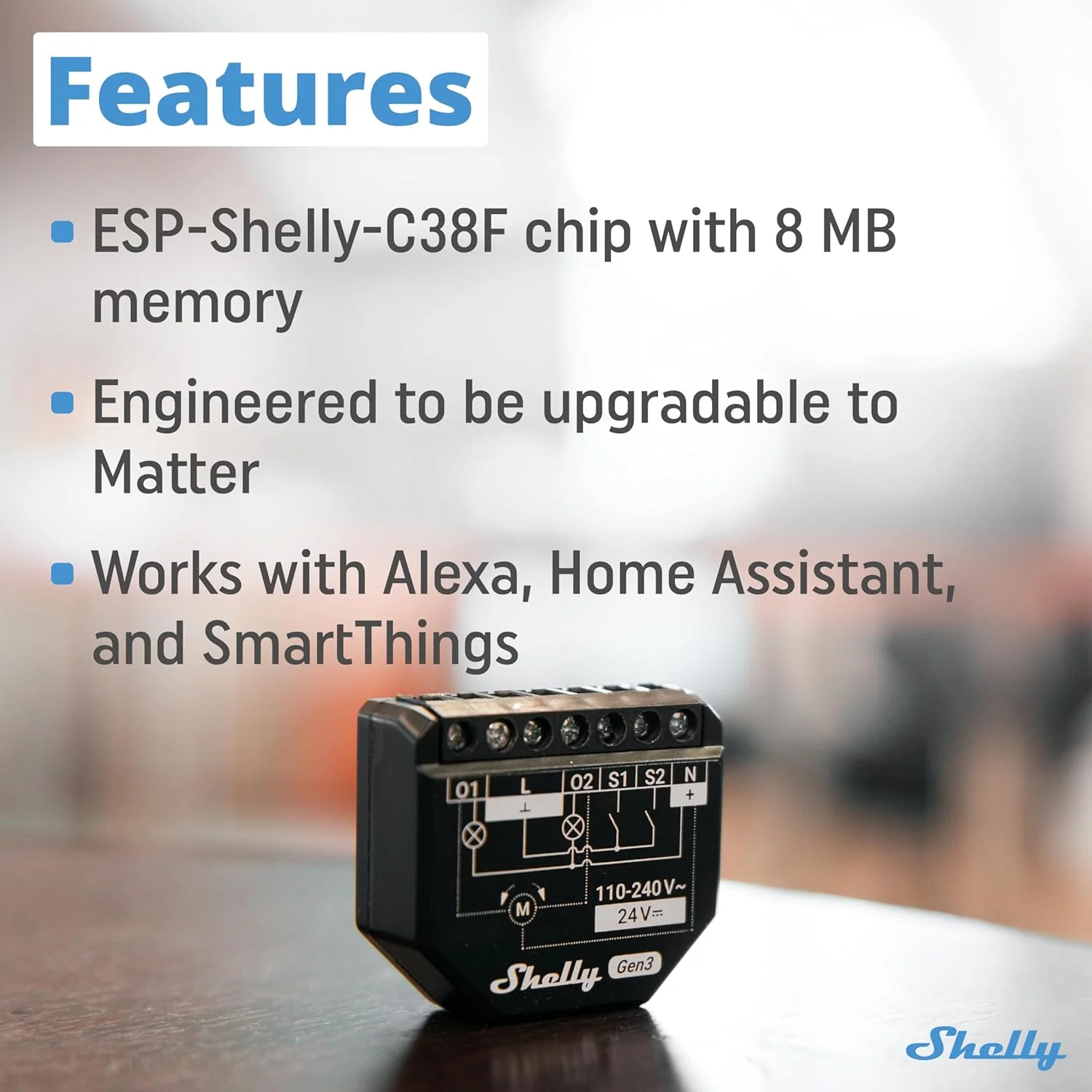 Shelly - 2Pm Gen3 4P – Smart Dual Relay Switch With Energy Monitoring - Image 2