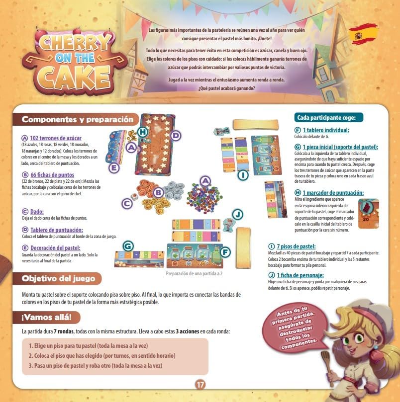 Schmidt Spiele 88961 Cherry on the Cake, Topp die Torte!, multilingual Version UK, F, IT, NL, ES - Image 4