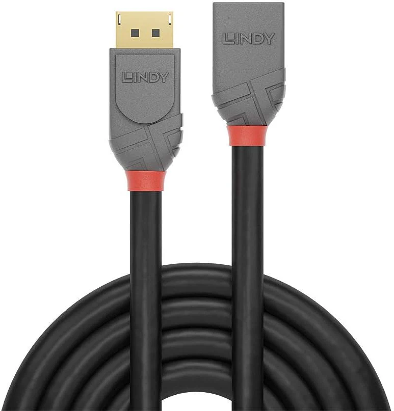 LINDY DisplayPort Anthra Line Extension Cable 1 m - Image 2