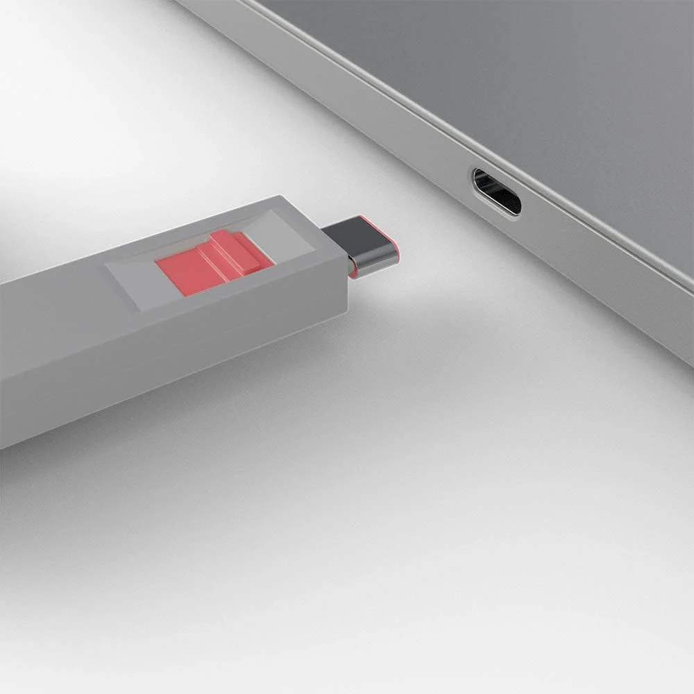 LINDY 40425 USB Type C Port Blocker Key, Red - Pack of 4 - Image 4