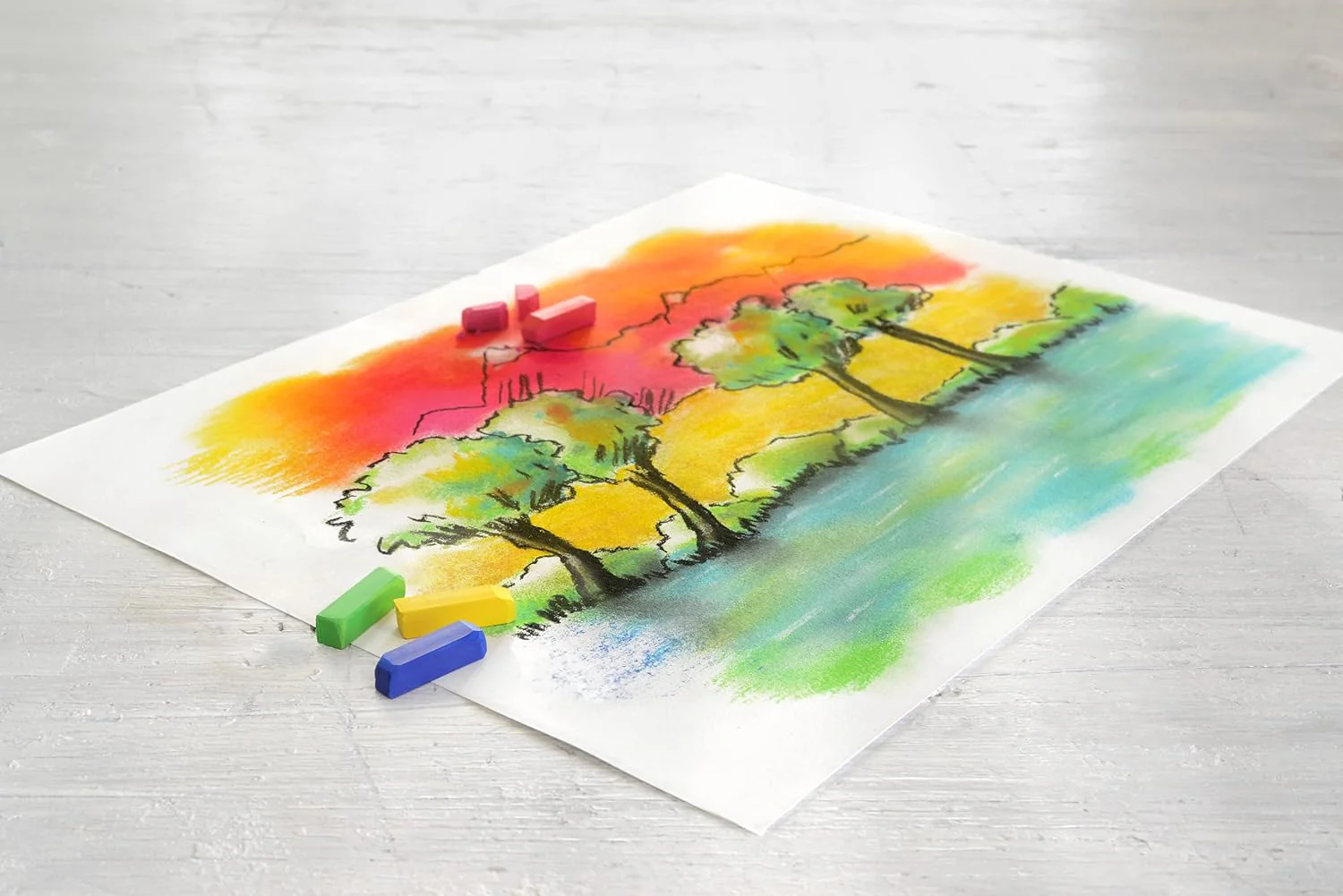 Faber-Castell Creative Studio Soft Pastel Mini Sticks (1.25”) - 24 Vivid Colors 24 Count (Pack of 1) Assorted - Image 3