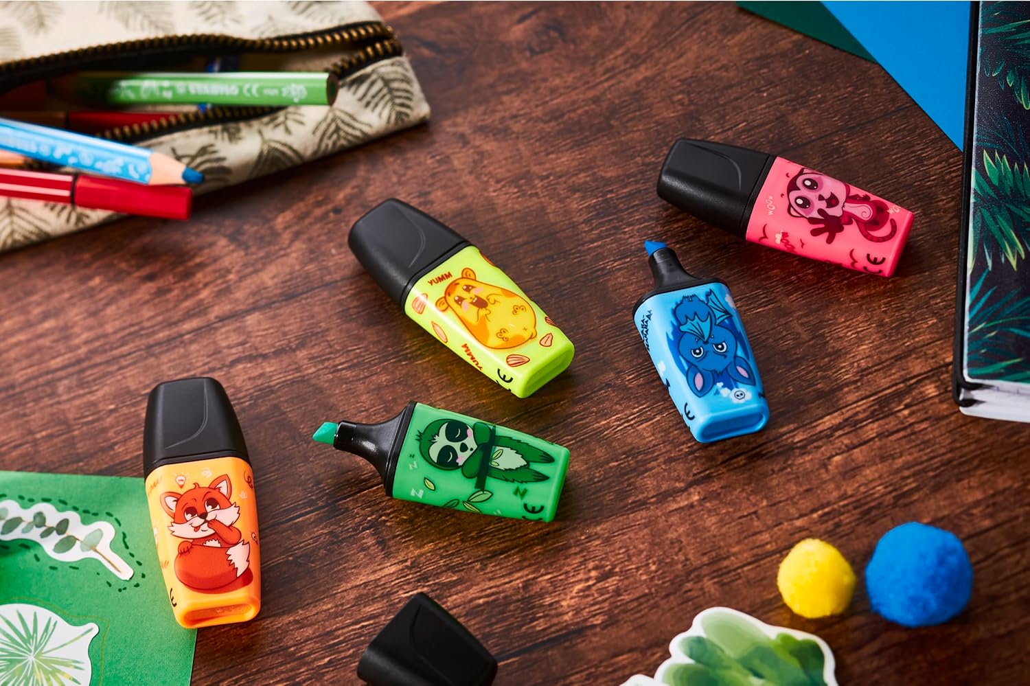 STABILO - Markeerstift - BOSS MINI - Animal Vibes - Etui met 3 kleuren - Image 5