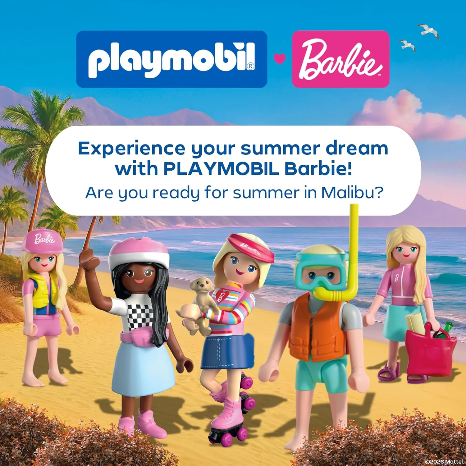 PLAYMOBIL Barbie Cabrio 72123 Cabrio met aanhanger en jetski, zomeravonturen met Barbie aan de kust van Malibu, voertuig- en waterplezier, creatieve speelset voor kinderen vanaf 4 jaar - Image 6