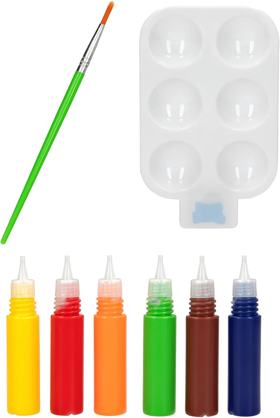 Depesche 12672 Dino World DIY Kleur je Dino - 4 dinosaurusfiguren om zelf te maken, set incl. acrylverf, penselen, palet en instructies - Image 3