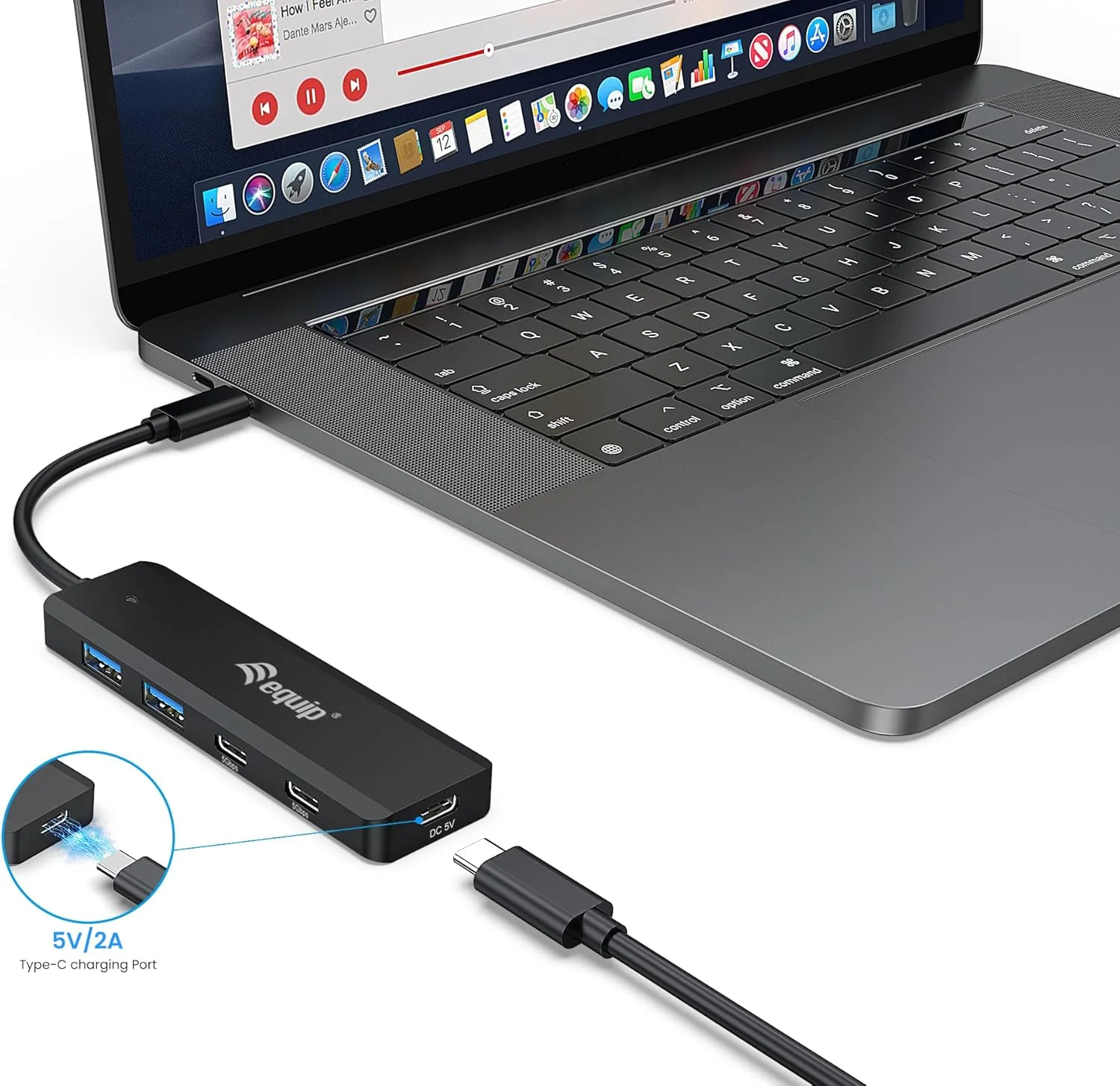 Equip 128964 USB-C 4-Port USB 3.2 Gen 1 Hub, USB-C x 2, USB-A x 2 - Image 4
