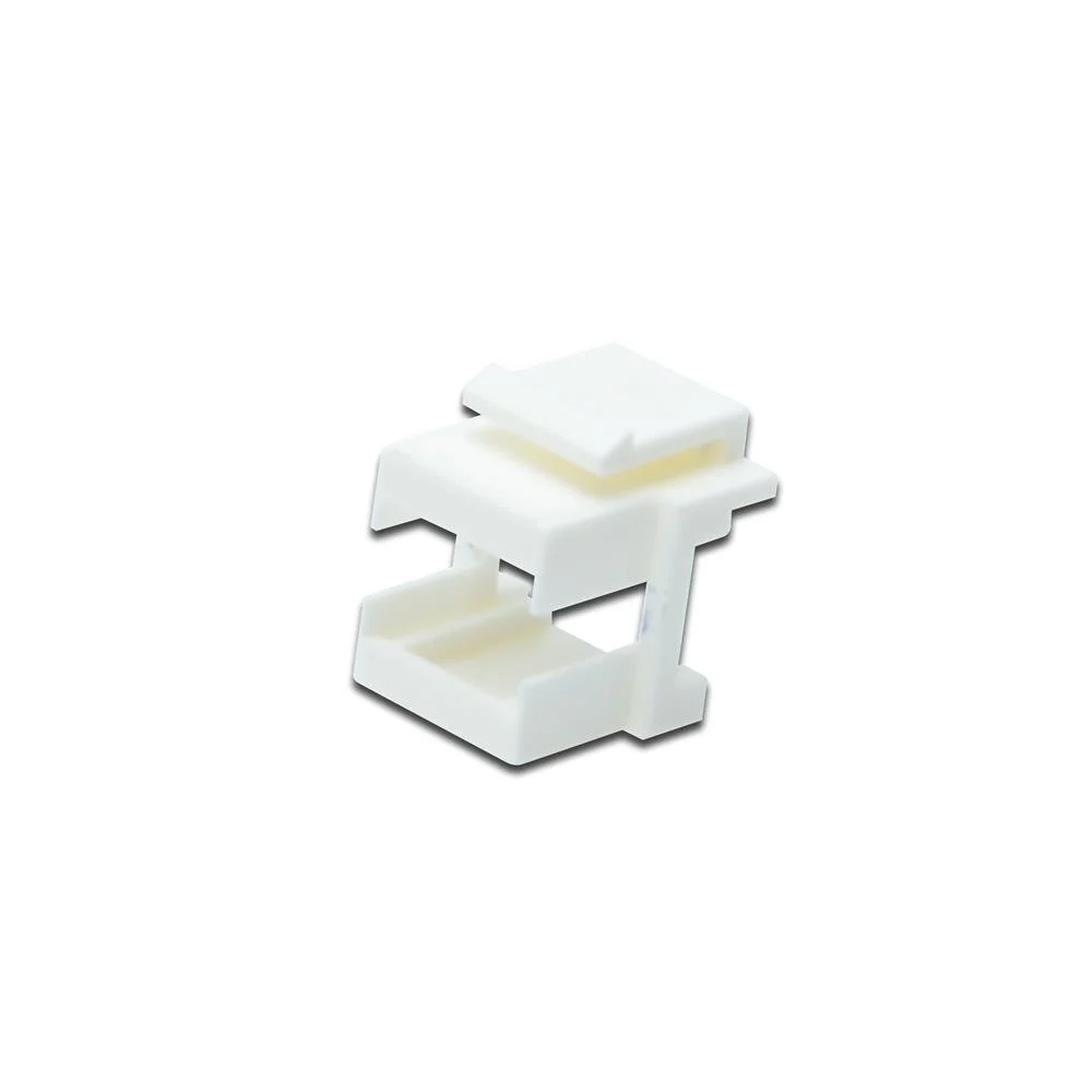 Digitus DNBLINDLC Tappo Chiusura per Pannelli Patch Vuoti o Prese LC, Bianco, Modulo Keystone - Adattatore Lc In Fibra Ottica, Universale