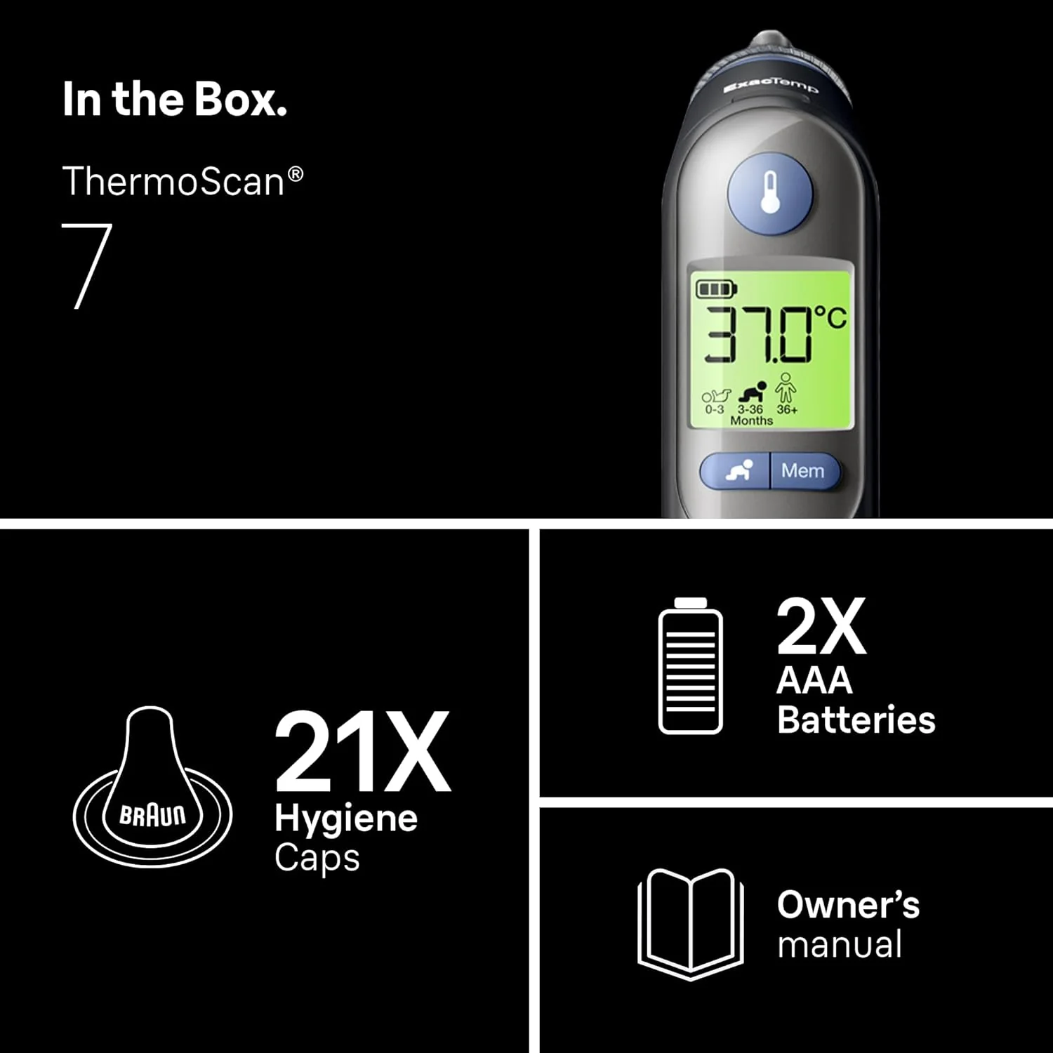 Braun Thermometer ThermoScan 7 IRT6520B - Image 2