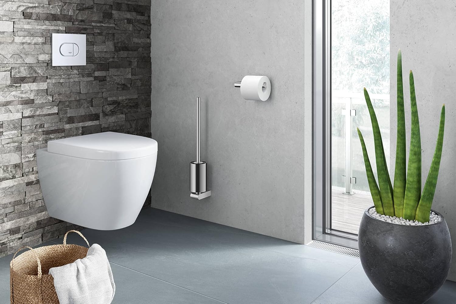 Zack Atore Toiletrolhouder Glans Rvs - Image 3