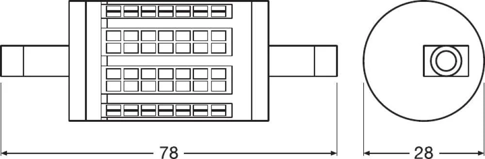 Osram Led Linear R7S Parathom 78Mm Helder 12W 1521Lm - 827 Zeer Warm Wit | Dimbaar - Vervangt 100W - Image 3