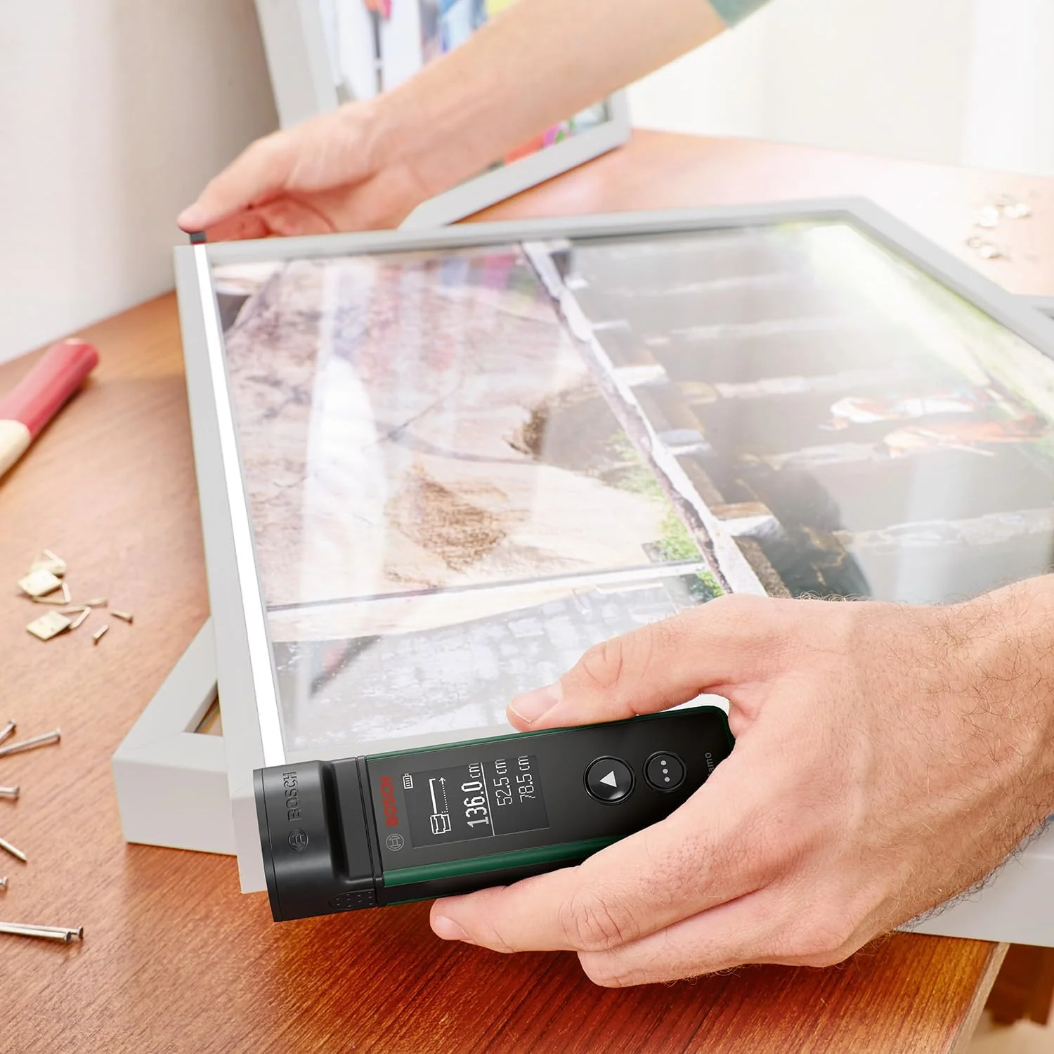 Bosch Zamo Set - Laserafstandmeter - Inclusief Lint-, Wiel- En Lijnadapter - Batterijen - Image 2