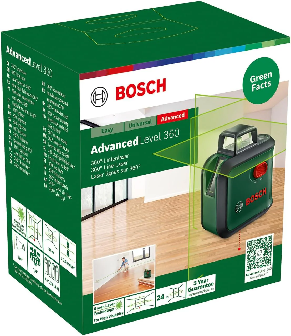 Bosch Advancedlevel 360 - 360Ý Kruislijnlaser - Inclusief Opbergetui En Batterijen - Image 6