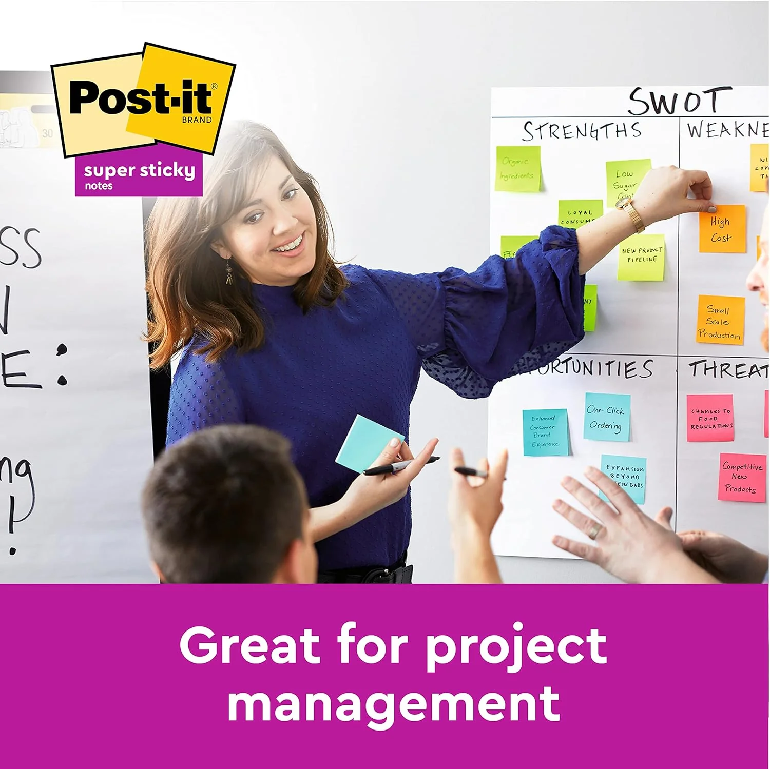 Post-it Foglietti Super Sticky, Collezione Soulful, Confezione da 12 blocchetti, 90 Fogli per blocco, 47,6 mm x 47,6 mm, Colori Rosa, Viola, Verde, Grigio, Azzurro. Per Appunti, Elenchi & Promemoria - Image 8