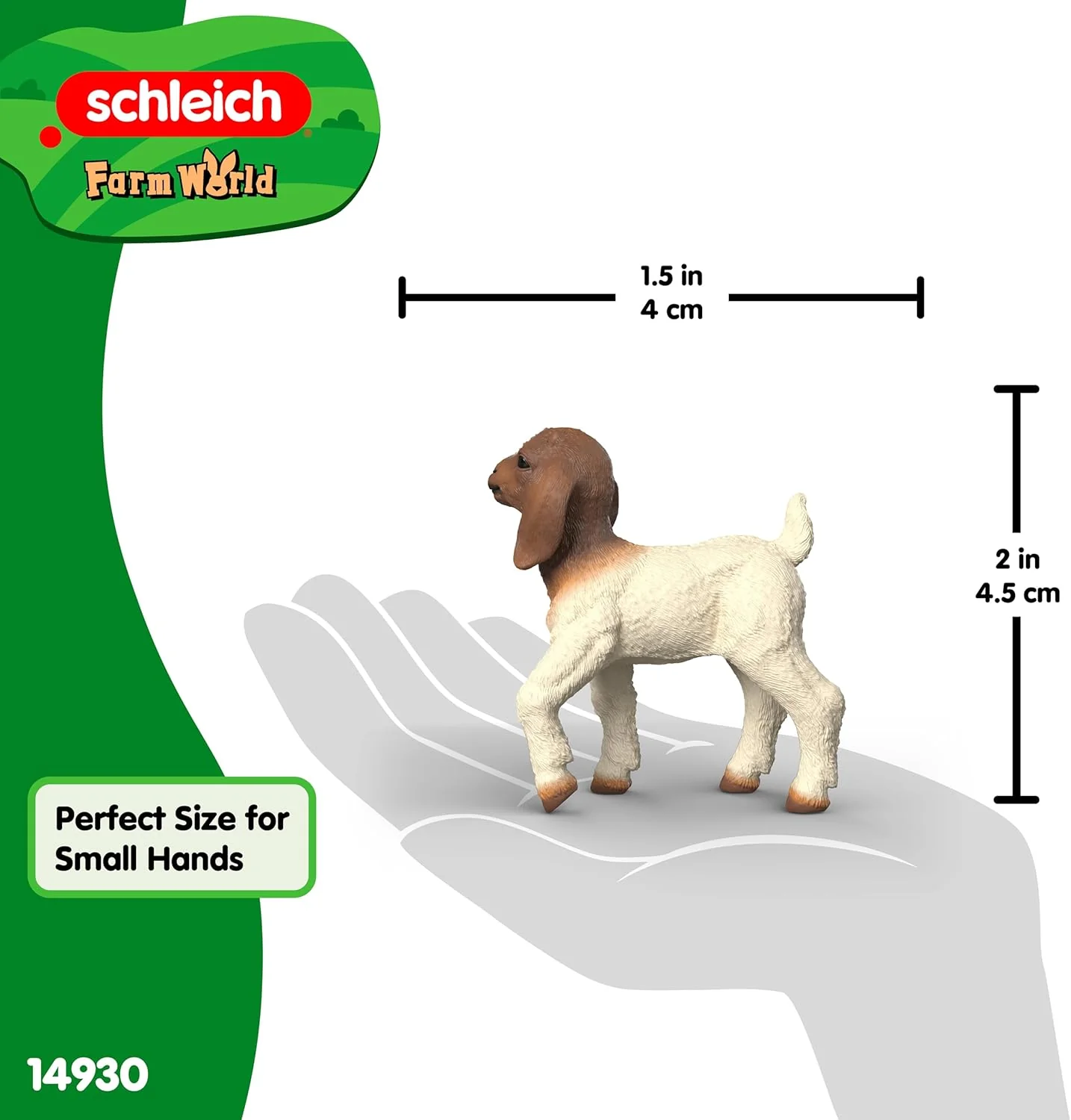 schleich Farm World | Boer geitenlam 14930 | boerderij speelfiguur van schleich | natuurgetrouwe dierenfiguur | cadeau voor meisjes en jongens | boerderijspeelgoed vanaf 3 jaar | 4 x 1 x 5 cm - Image 3