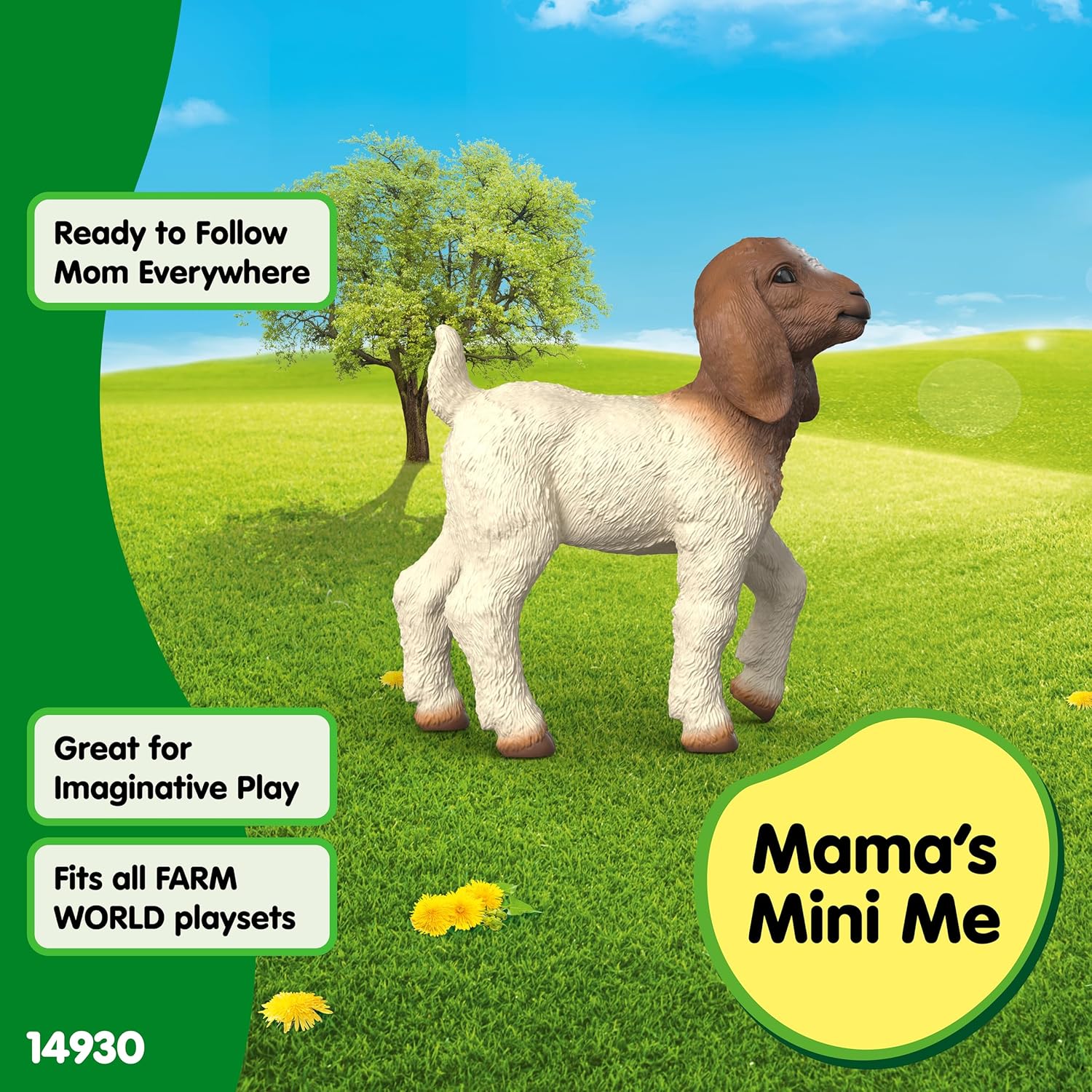 schleich Farm World | Boer geitenlam 14930 | boerderij speelfiguur van schleich | natuurgetrouwe dierenfiguur | cadeau voor meisjes en jongens | boerderijspeelgoed vanaf 3 jaar | 4 x 1 x 5 cm - Image 6