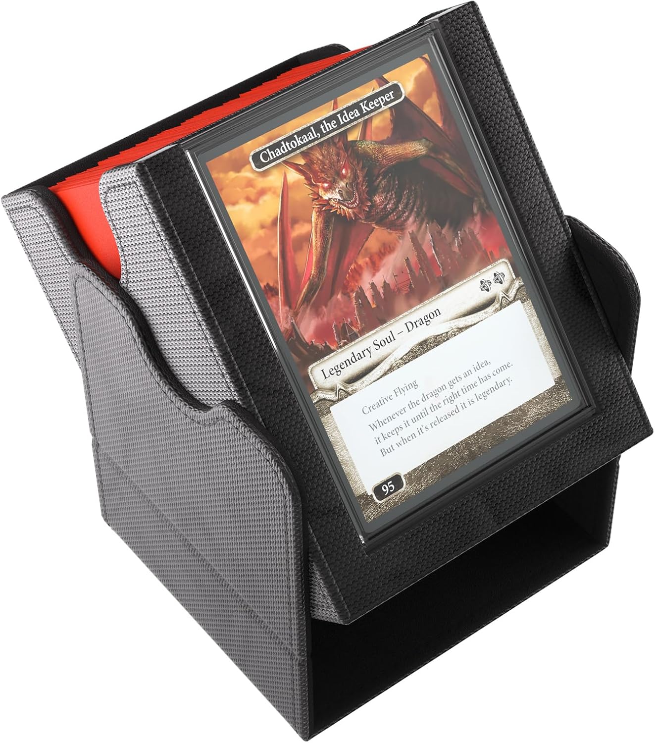 Gamegenic | Squire Plus 100+ XL Convertible Black Commander Deck Box | Card Holder - Image 3
