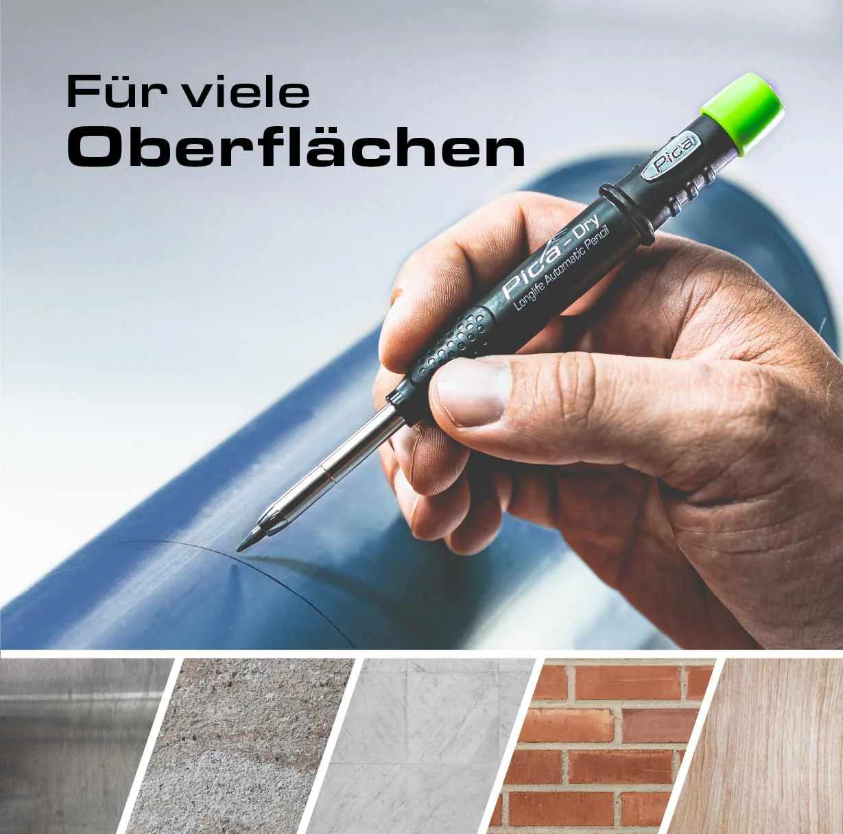 Pica Dry 4020 Diepboorgatmarker 6 Ersatzmine graphit/gelb/rot - Image 5