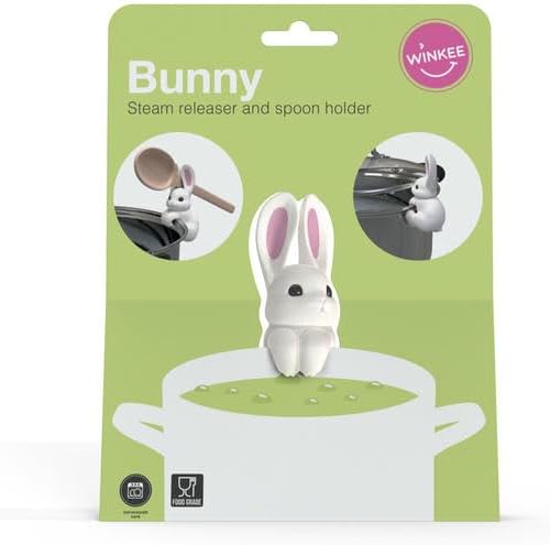 Winkee - Spoon And Pot Lid Holder - Rabbit Spoon Holder And Steam Release - Compact - Image 2