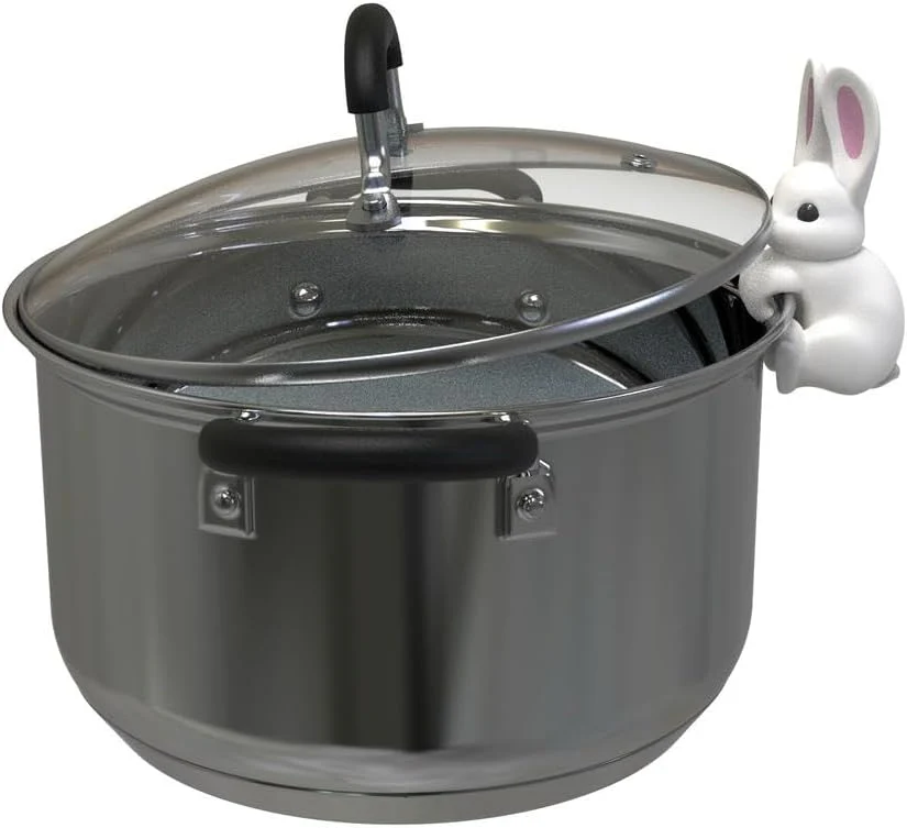 Winkee - Spoon And Pot Lid Holder - Rabbit Spoon Holder And Steam Release - Compact - Image 4