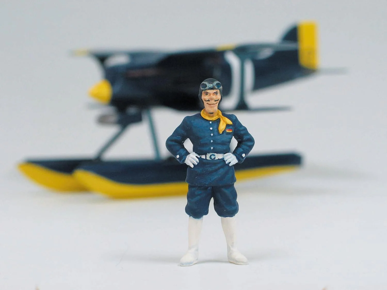 Porco Rosso Model Kit With Figure 1/48 Curtiss R3C-0 Seaplane & Curtis - Image 2