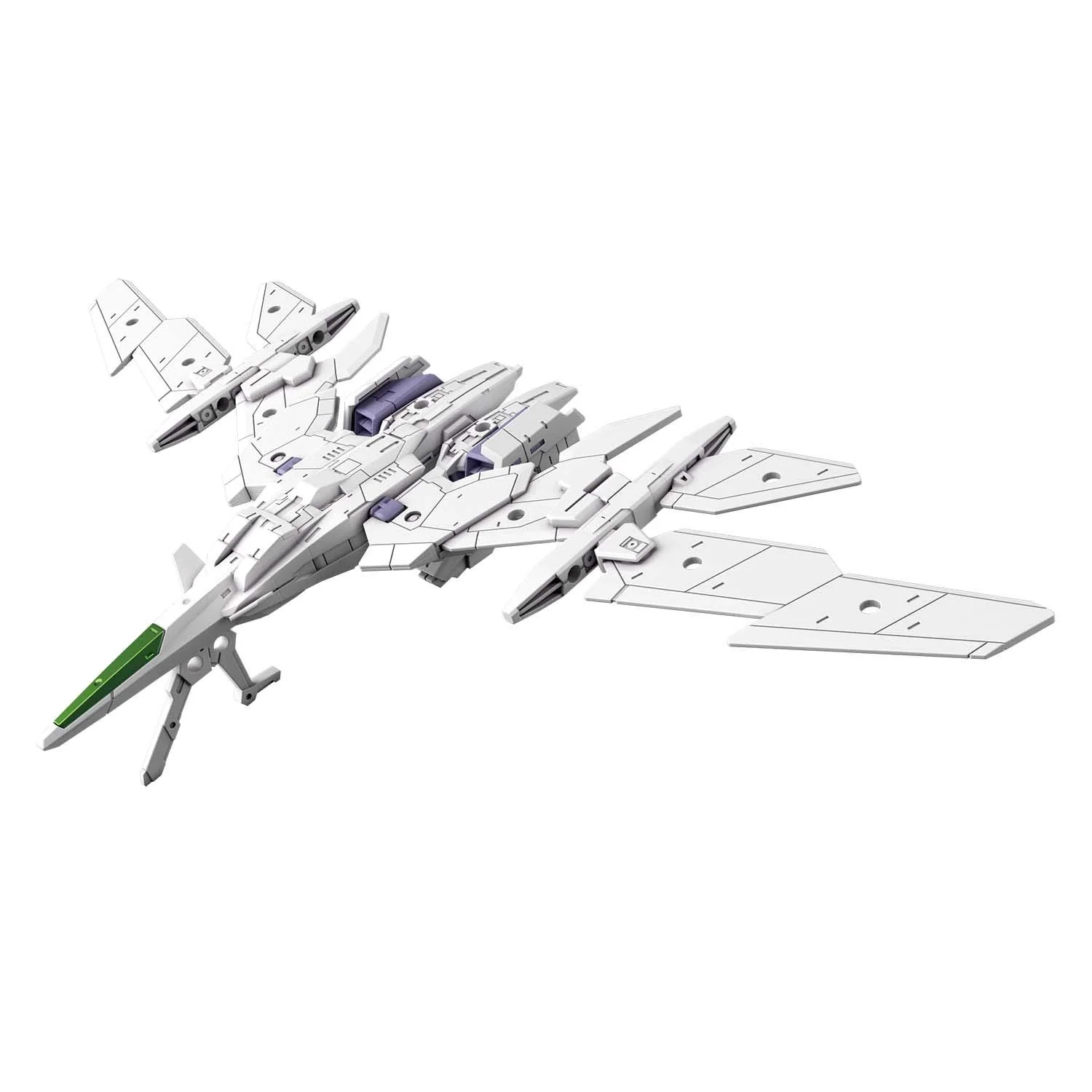 BANDAI SPIRITS- Bandai Hobby Extended Armament Vehicle #01 Air Fighter (White) Model Kit, Multicolor ('