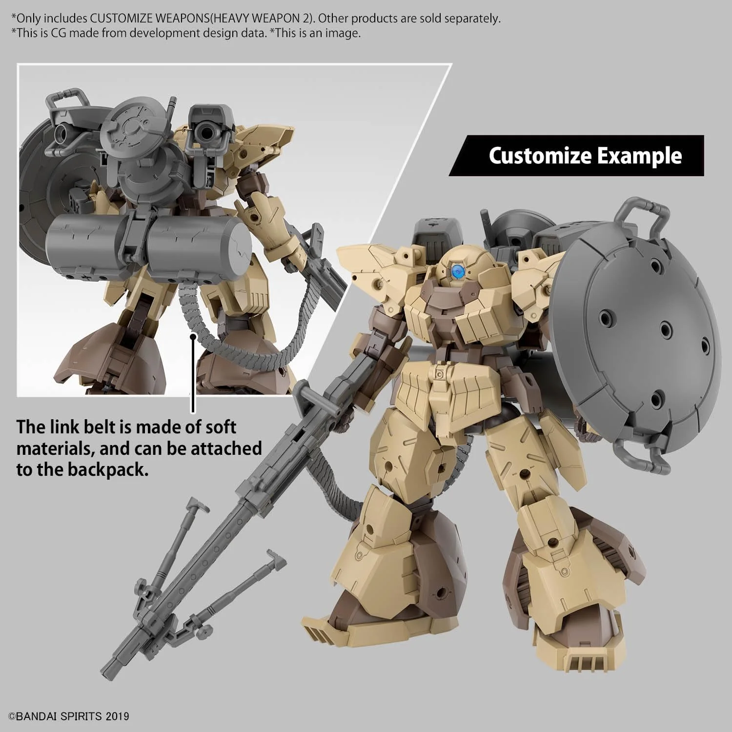 Bandai Hobby - 30 Minute Missions - #30 Customize Weapons (Heavy Weapon 2), Bandai Spirits 30 MM Model Kit - Image 2