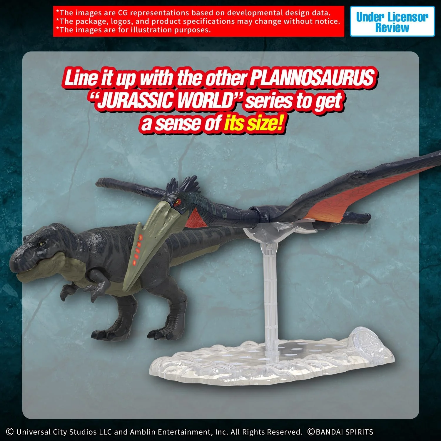 Bandai Hobby | Plannosaurus Jurassic World Quetzalcoatlus Model Kit | Official Bandai Dinosaur Figure | Easy Snap‑Fit Assembly, No Glue or Paint Required - Image 2