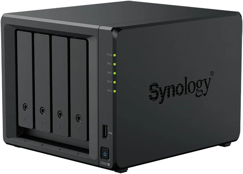 Synology DS925+ NAS Server Bundle 4 Bay (8GB RAM, 32TB HDD) - 4 x 8TB Synology NAS HDDs, High Performance Desktop Network Storage Device - Includes External 512GB SSD for Backup - Image 2