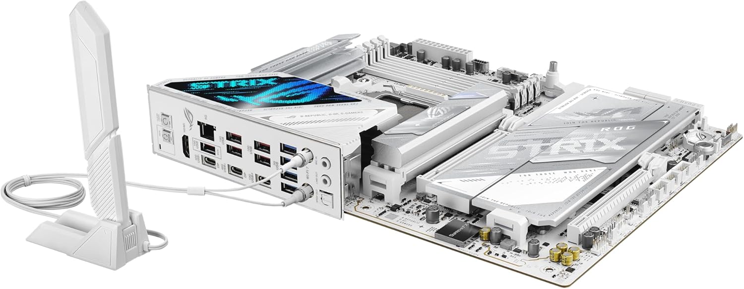 ASUS ROG STRIX X870E-A GAMING WIFI7 NEO AMD X870E ATX Motherboard,16+2+2 power stages, Dynamic OC Switcher, Core Flex, 1x HDMI, 2x USB4, DDR5, WiFi 7, 4x M.2 slots, PCIe 5.0 x16, Aura Sync RGB - Image 2