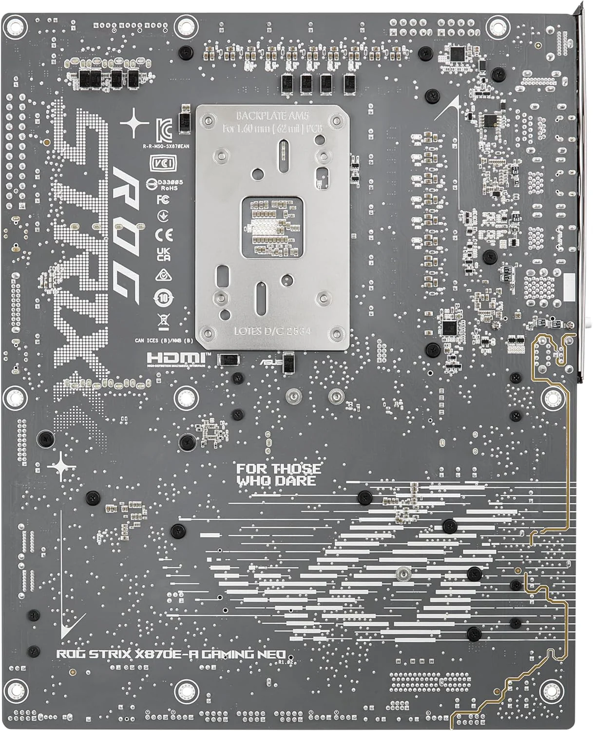 ASUS ROG STRIX X870E-A GAMING WIFI7 NEO AMD X870E ATX Motherboard,16+2+2 power stages, Dynamic OC Switcher, Core Flex, 1x HDMI, 2x USB4, DDR5, WiFi 7, 4x M.2 slots, PCIe 5.0 x16, Aura Sync RGB - Image 3