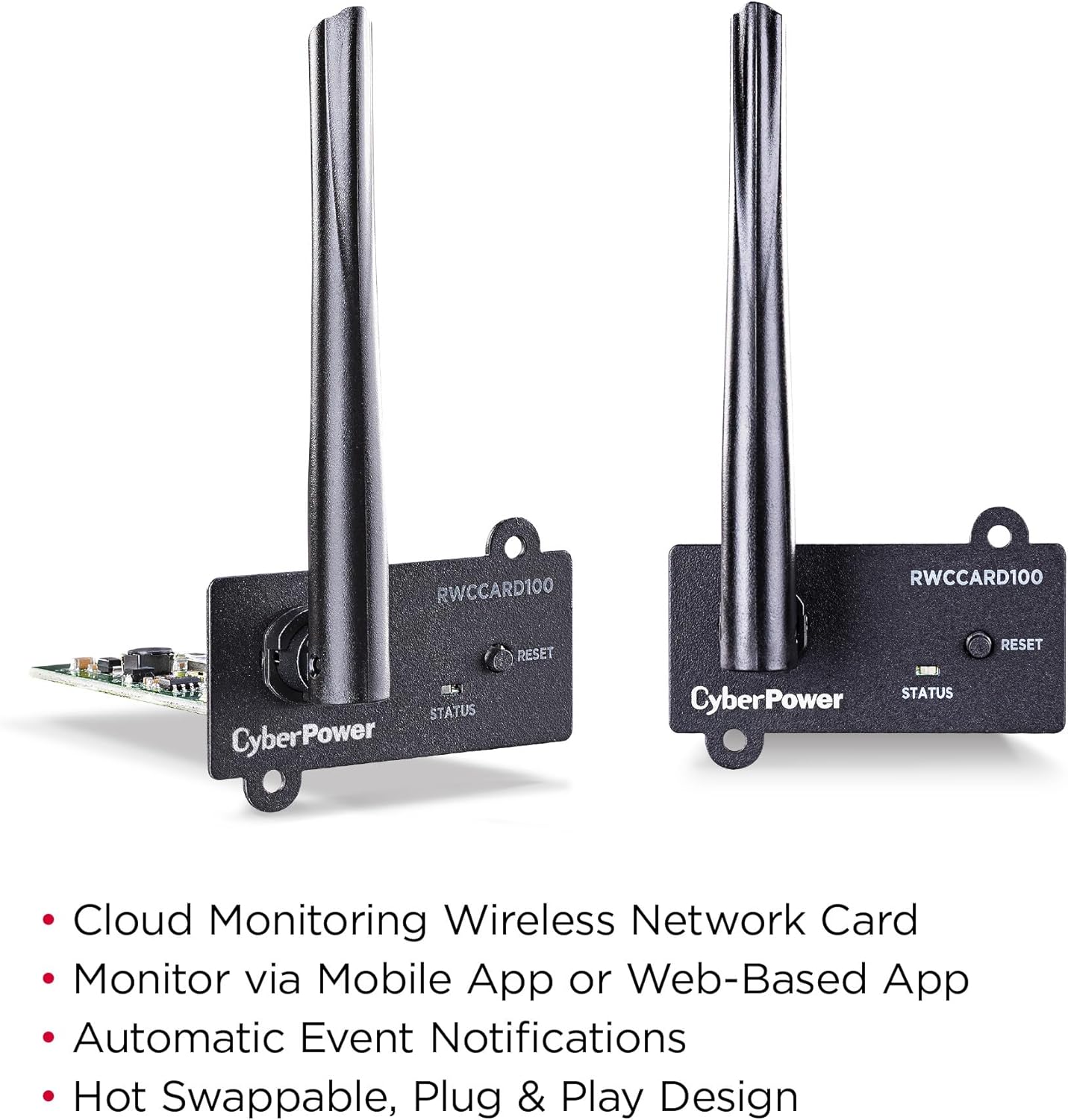 CyberPower Remote Cloud Card RWCCARD100 - Connection via Antenna, for PR, OR, CPS-PRO, and NEW OLS/OL series with short LAN-slot - Image 2