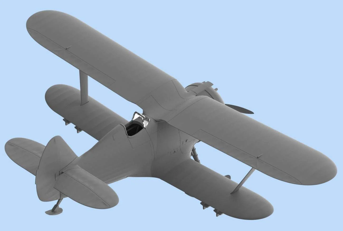 ICM 72075 - Modellino I-153, WWII Finnish Air Force Fighter Winter Version, Nero - Image 3