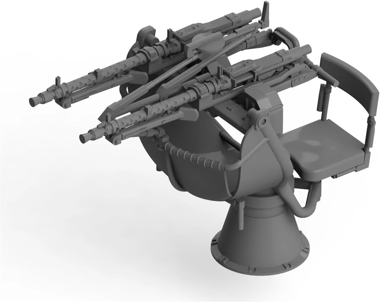ICM 1:35 - Zwillingssockel 36 WWII Tedesco AA MG Mount - Image 2