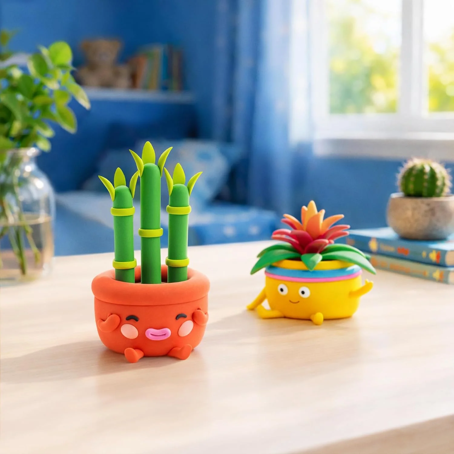 HEY CLAY Plant Friends Set – 15 Cans Air Dry Modeling Clay Kit for Kids with Free App – 3D Step-by-Step Instructions – Creative Arts and Crafts Sculpting Toy, DIY Gift for Boys & Girls Ages 8+ - Image 7