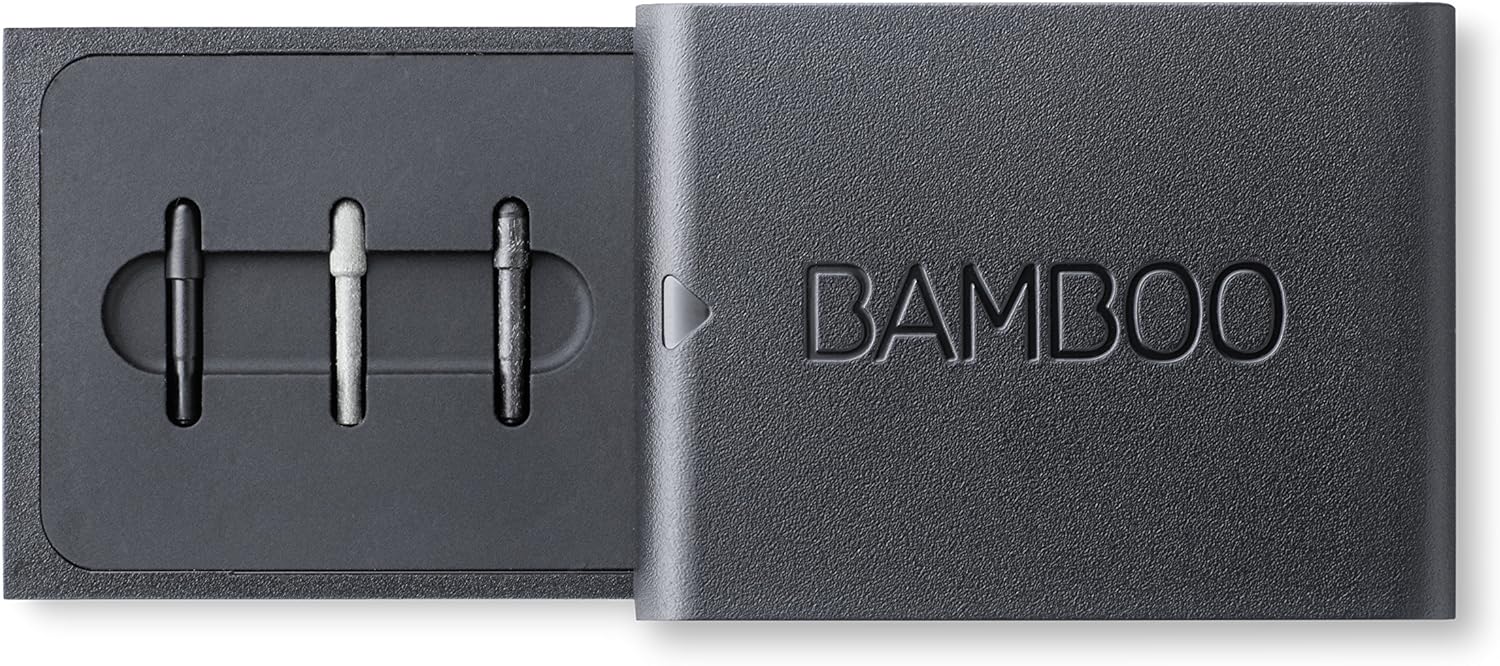 Wacom Bamboo Ink-Active Stylus, Gray & ACK42416 - Tip Set for the Bamboo Ink Stylus - Image 2